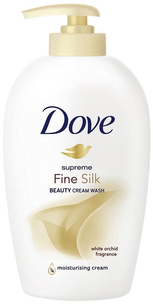 Dove Supreme Fine Silk Beauty Moisturizing Cream Wash, White Orchid Fragrance, 250 ml