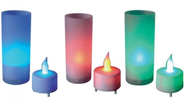Color Changing LED Candle Light, 10 cm