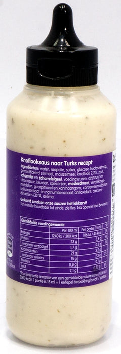 Yildriz Knoflooksaus, 265 ml