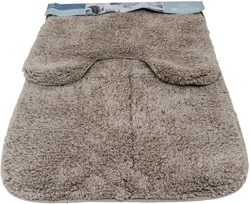 Bathroom Solutions 2-Piece Bath Mat Set, 2 pc