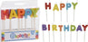 Happy Birthday Pick Letters Candle Set, Assorted, 13 pcs