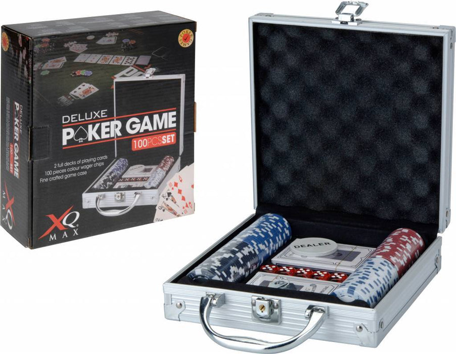 XQ Max Poker Game Set, 100 Piece Chips, 100 pcs