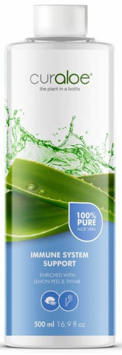 Curaloe Immune System Support Supplement With Aloe Vera, 500 ml