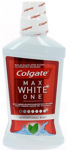 Colgate Max White One Mouthwash, Sensational Mint, 2 x 500 ml