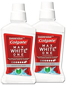 Colgate Max White One Mouthwash, Sensational Mint, 2 x 500 ml