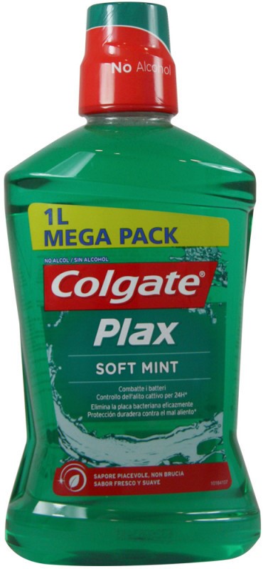 Colgate Plax Mouthwash, Soft Mint, 1 L