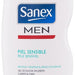 Sanex Men Body & Face Shower Gel, Sensitive Skin, 475 ml