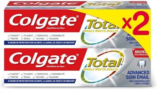 Colgate Total Advanced Care Toothpaste, 2-Pack , 2 x 75 ml
