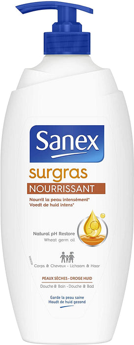 Sanex Nourishing Shower Gel & Hair, 750 ml