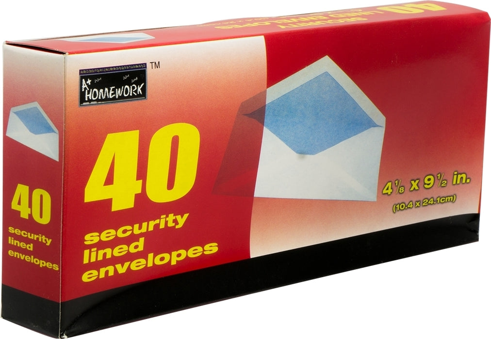Homework Security Envelopes, 40 ct