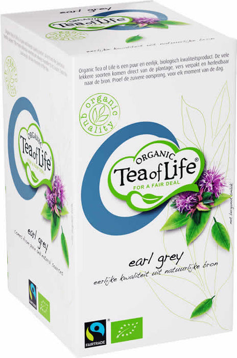 Tea Of Life Organic Earl Grey Tea Bags, 25 ct