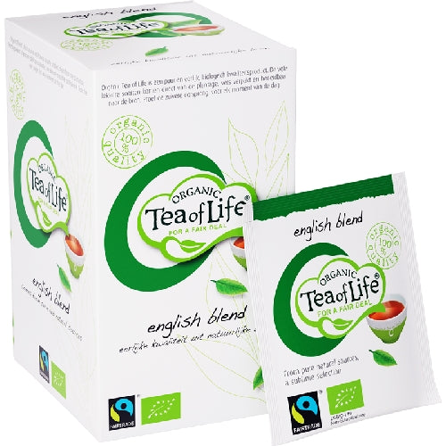 Tea Of Life Organic English Blend Tea Bags, 25 ct