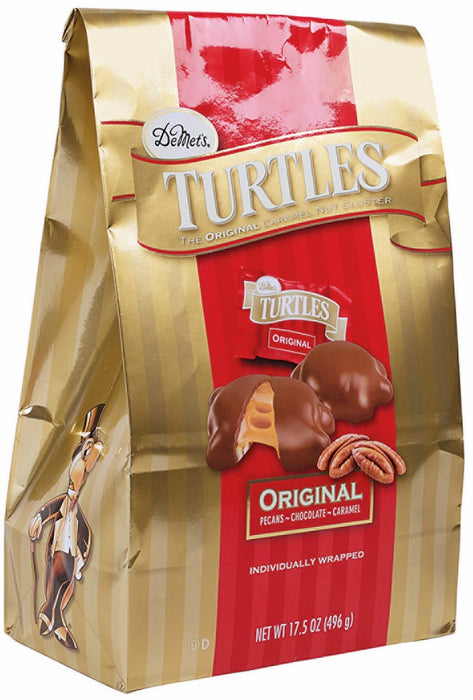 DeMet's Original Turtles Individually Wrapped Chocolates, 17.5 oz