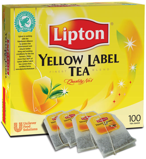 Lipton Yellow Label Black Tea, International Blend, 100 Bags