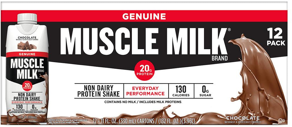 Geniun Muscle Milk Non Dairy Protein Shake, Value Pack, 12 x 11 oz