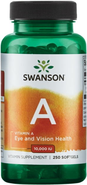 Swanson Vitamin A Supplement Softgels, 250 ct