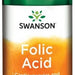 Swanson Folic Acid Vitamin Supplement Capsules, 250 ct