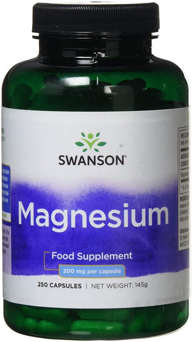 Swanson Magnesium Mineral Supplement Capsules, 250 ct