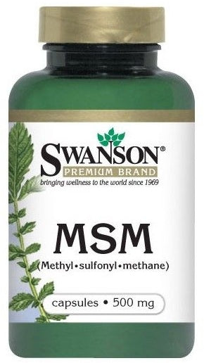 Swanson MSM 500 mg Supplement Capsules, 250 ct