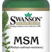 Swanson MSM 500 mg Supplement Capsules, 250 ct