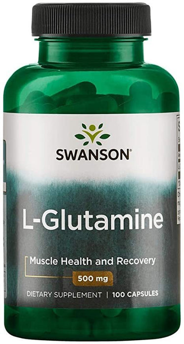 Swanson L-Glutamine Supplement Capsules, 100 ct