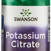 Swanson Potassium Citrate 99 mg Mineral Supplement Capsules, 120 ct