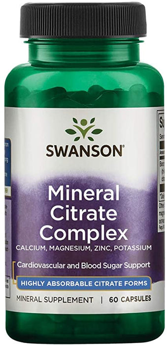 Swanson Mineral Citrate Complex Vitamin, 60 ct