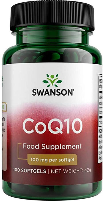 Swanson CoQ10 100 mg Supplement Softgels, 100 ct