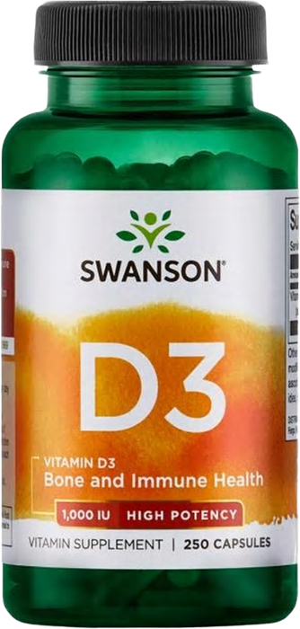 Swanson D3 1,000 IU Vitamin , 250 ct