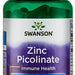 Swanson Zink Picolinate Mineral Supplement Capsules, 60 ct