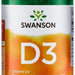 Swanson Vitamin D3 2000 IU Vitamin Supplement Capsules, 250 ct