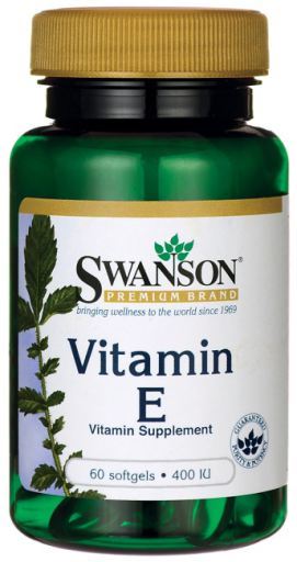 Swanson Vitamin E 400 IU Supplement Softgels, 60 ct