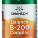 Swanson B-200 Complex Vitamin Supplement Veggie Capsules, 100 ct