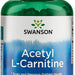 Swanson Acetyl L-Carnitine 500 mg Supplement Veggie Capsules, 240 ct