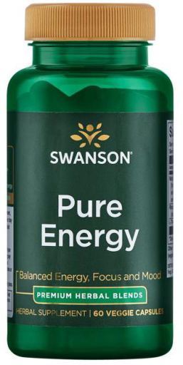 Swanson Pure Energy Herbal Supplement Capsules, 60 ct