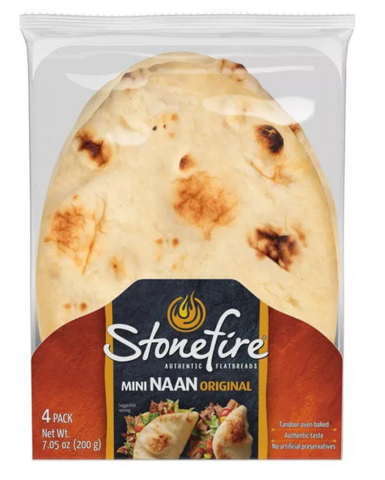 Stonefire Mini Naan Original, 4-Pack , 7.05 oz