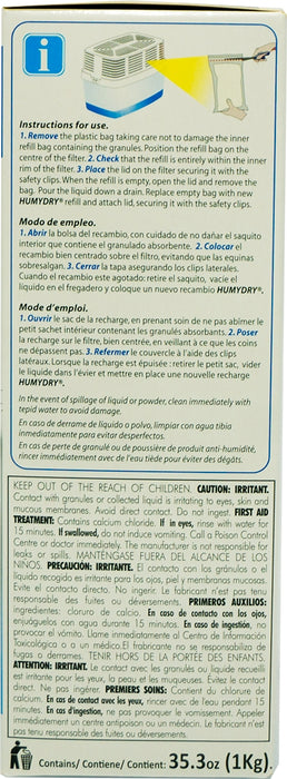 Humydry Moisture Absorber Refill, Unscented, 1 kg