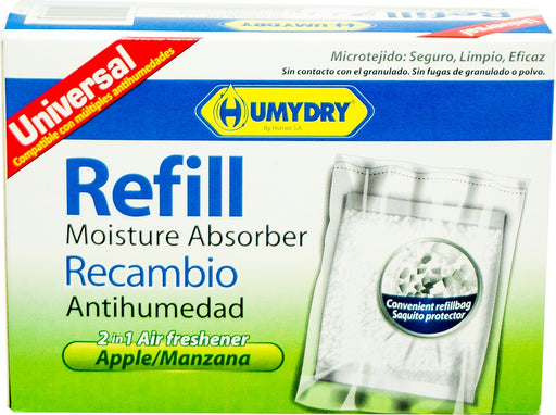 Humydry Moisture Absorber 2-in-1 Air Freshener Refill, Apple Scent, 450 gr