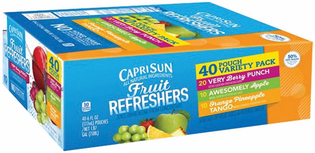 Capri Sun Fruit Refreshers Variety Pack, 40 x 177 ml
