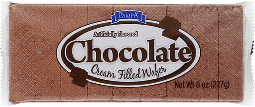 Pampa Cream Filled Wafers, Chocolate, 227 gr