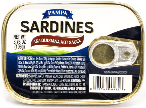 Pampa Sardines Hot Sauce, 3.75 oz