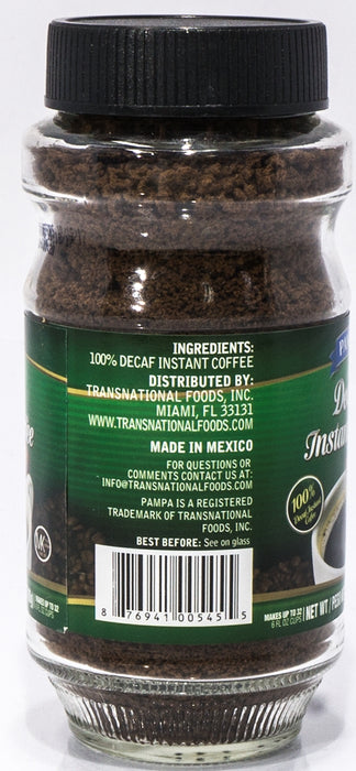 Pampa Decaf Instant Coffee, 2.62 oz