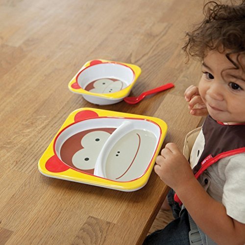 Skip Hop Baby Plate and Bowl Set, Monkey, 2 pcs