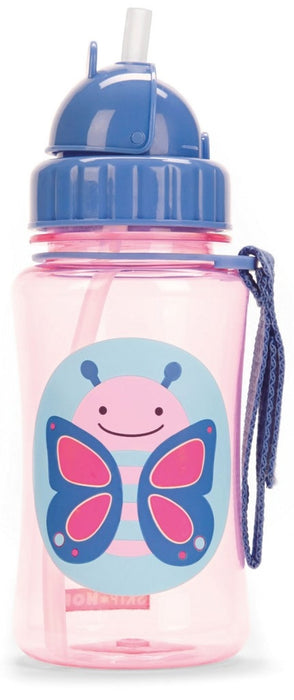 Skip Hop Zoo Straw Bottle, Butterfly, 1 ct