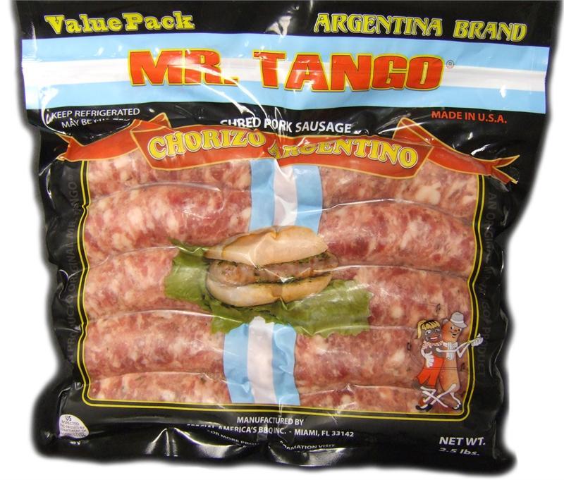 Mr. Tango Chorizo Argentino, 2.5 lbs