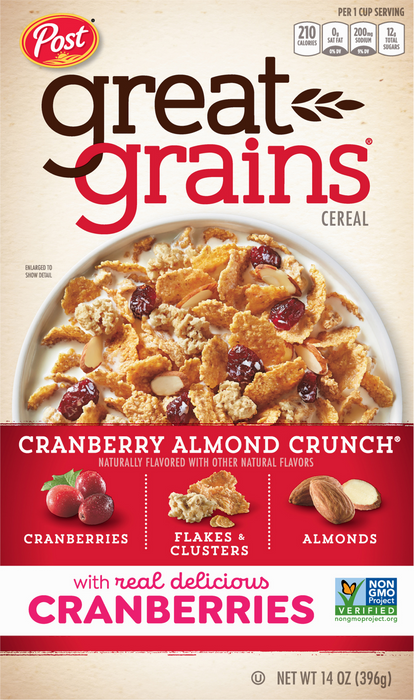 Post Great Grains Cranberry Almond Crunch Cereal , 14 oz