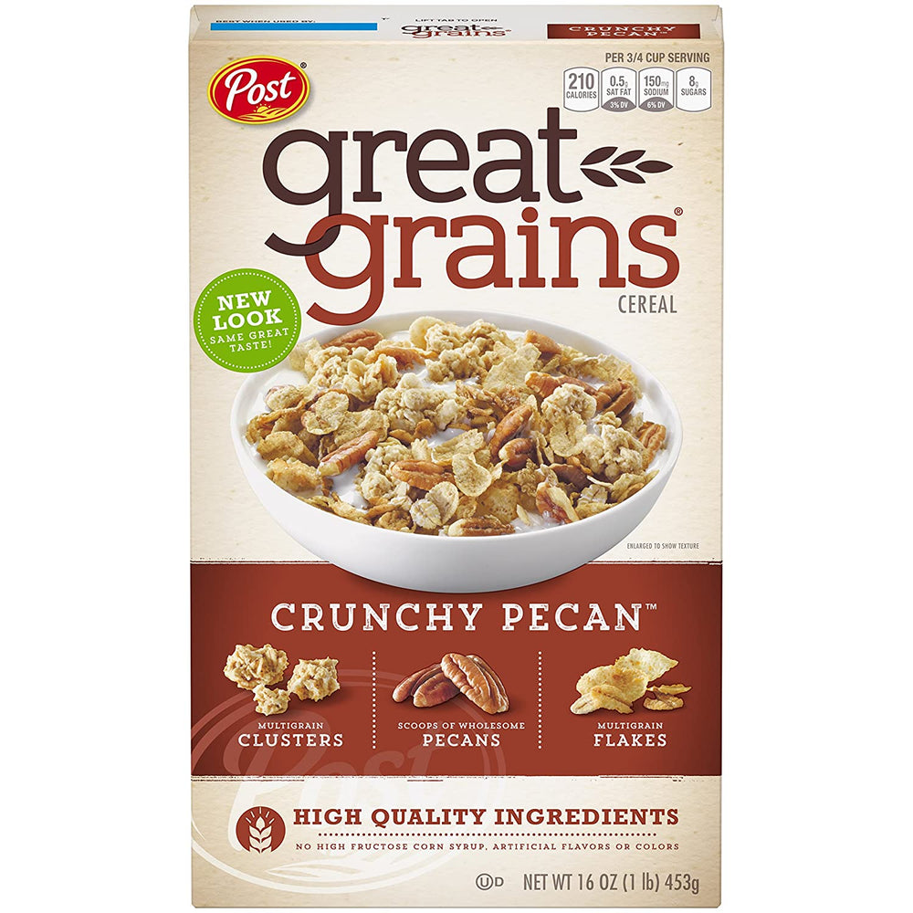 Post Great Grains Crunchy Pecan Cereal, 16 oz