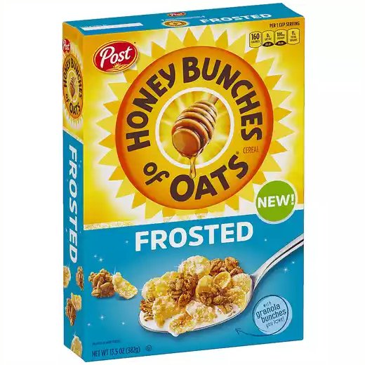 Post Honey Bunches Of Oats Frosted Cereal , 13.5 oz