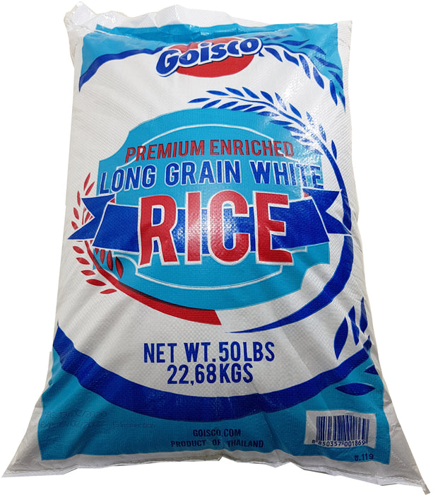 Goisco Long Grain White Rice, 50 lbs