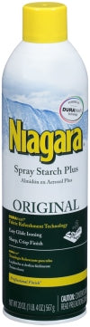 Niagara Original Spray Starch Plus (Almidon), Professional Finish, Easy Glide Ironing, 20 oz
